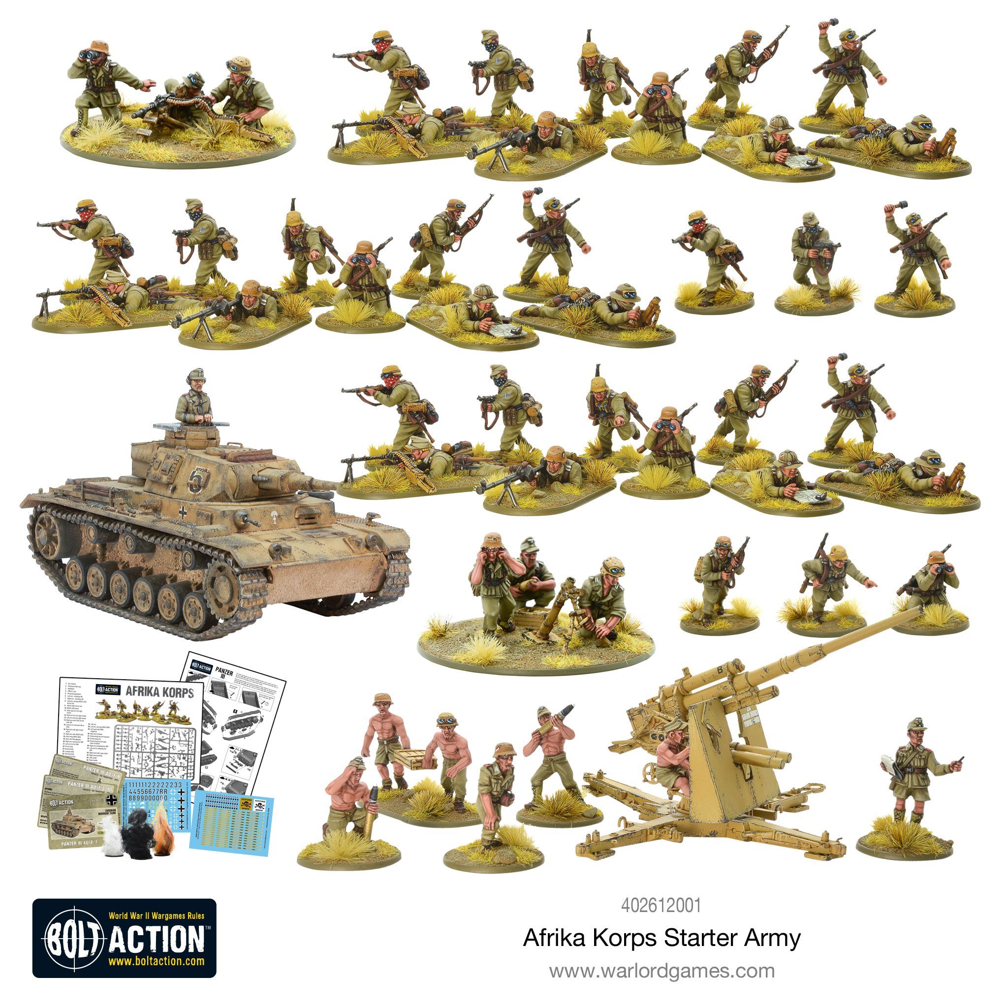 Bolt Action 1:56 Starter Army Afrika Korps 402612001 - Afbeelding 7