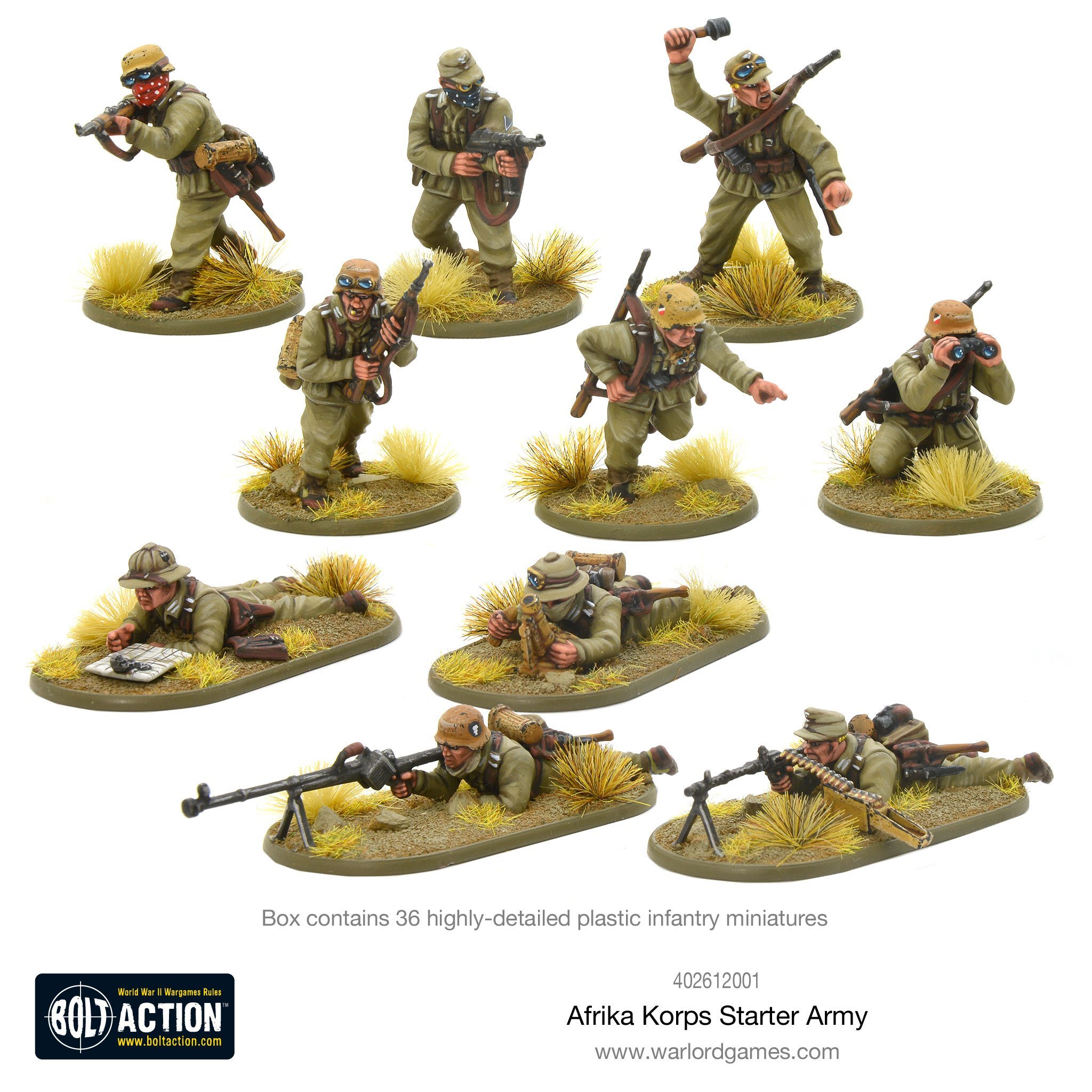 Bolt Action 1:56 Starter Army Afrika Korps 402612001 - Afbeelding 6