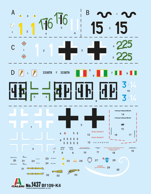 Italeri 1:48 Bf 109 K-4 IT2805 - Afbeelding 6