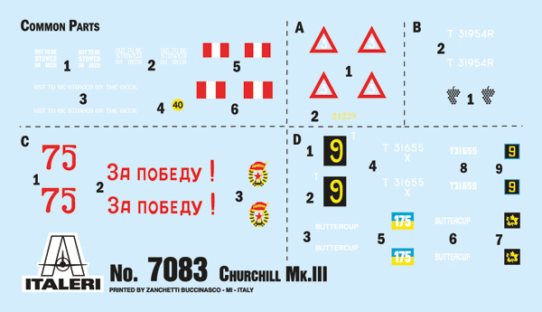 Italeri 1:72 Churchill Mk. III IT7083 - Afbeelding 7