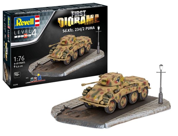 Revell 1:76 First Diorama Sd.Kfz. 234/2 Puma RE03298
