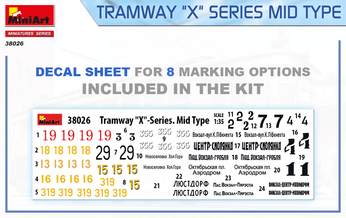 Miniart 1:35 Tramway "X" Series Mid Type MA38026 - Afbeelding 9