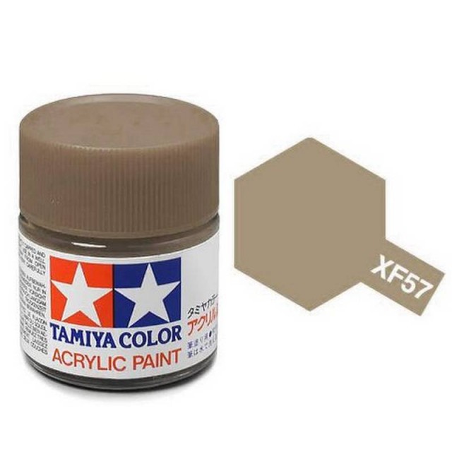 Tamiya Acrylic Paint XF-57 Flat Buff 23ml TAM81357