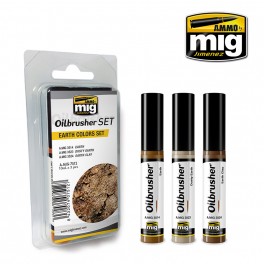 Ammo Mig Oilbrusher Earth Colors Set MIG7512