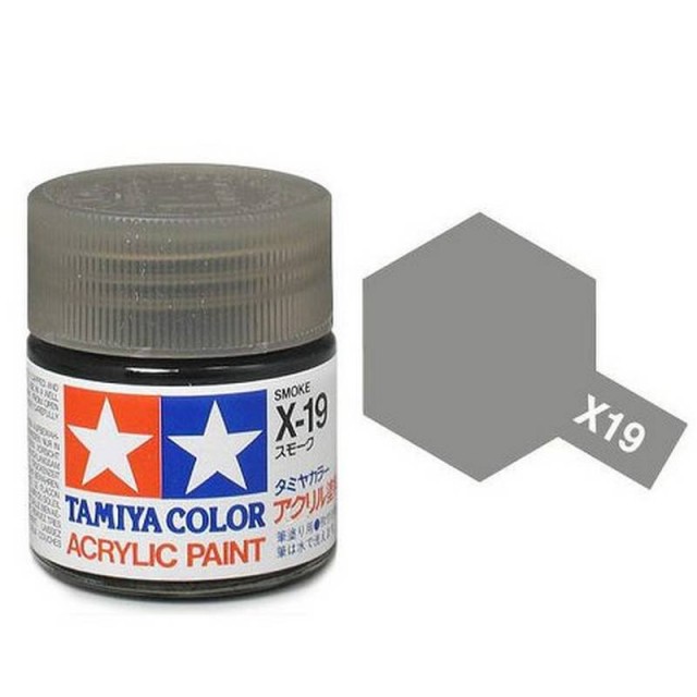 Tamiya Acrylic Paint X-19 Smoke Gloss 23ml TAM81019