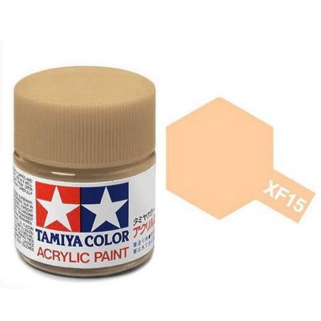 Tamiya Acrylic Paint XF-15 Flat Flesh 23ml TAM81315