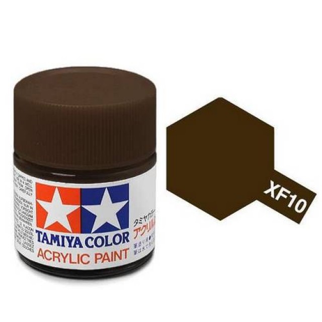Tamiya Acrylic Paint XF-10 Flat Brown 23ml TAM81310