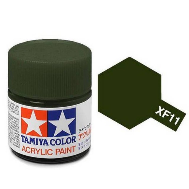 Tamiya Acrylic Paint XF-11 Flat J.N. Green 23ml TAM81311