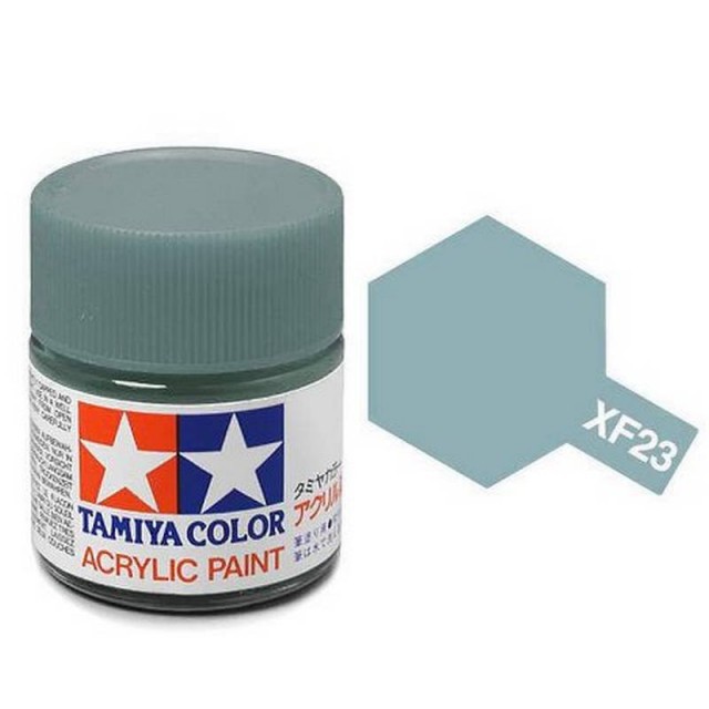 Tamiya Acrylic Paint XF-23 Flat Light Blue 23ml TAM81323