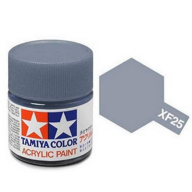Tamiya Acrylic Paint XF-25 Flat Light Sea Grey 23ml TAM81325
