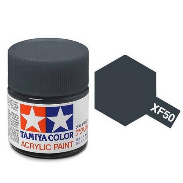 Tamiya Acrylic Paint XF-50 Flat Field Blue 23ml TAM81350