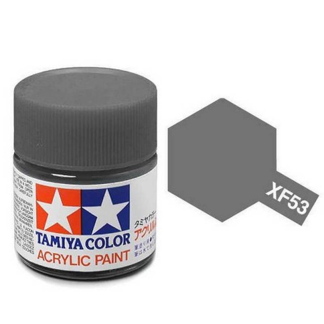 Tamiya Acrylic Paint XF-53 Flat Neutral Grey 23ml TAM81353