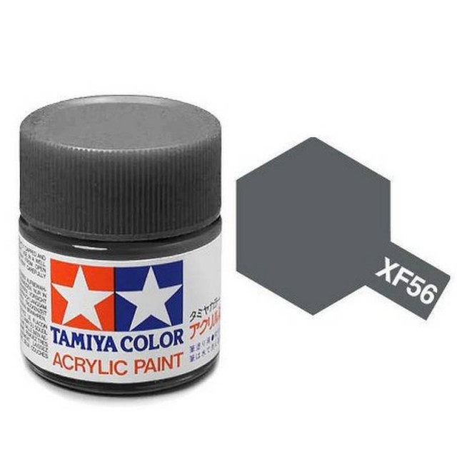 Tamiya Acrylic Paint XF-56 Flat Metallic Grey 23ml TAM81356