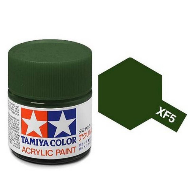 Tamiya Acrylic Paint XF-5 Flat Green 23ml TAM81305