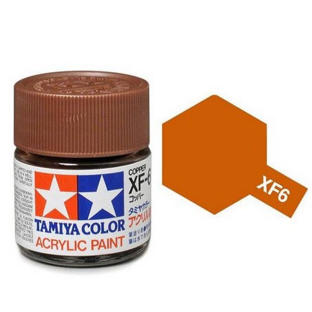 Tamiya Acrylic Paint XF-6 Flat Copper 23ml TAM81306