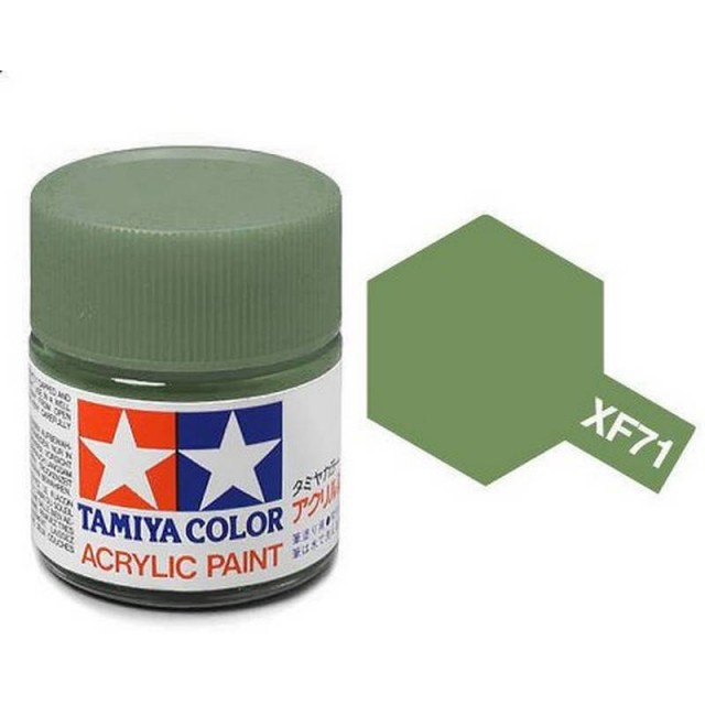 Tamiya Acrylic Paint XF-71 Flat Cockpit Green 23ml TAM81371