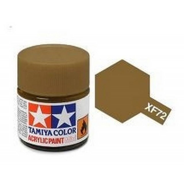 Tamiya Acrylic Paint Mini XF-72 Flat Brown ( JGSDF ) 10ml TAM81772