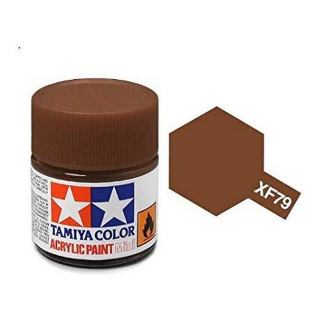 Tamiya Arylic Paint Mini XF-79 Flat Linoleum Deck Brown 10ml TAM81779