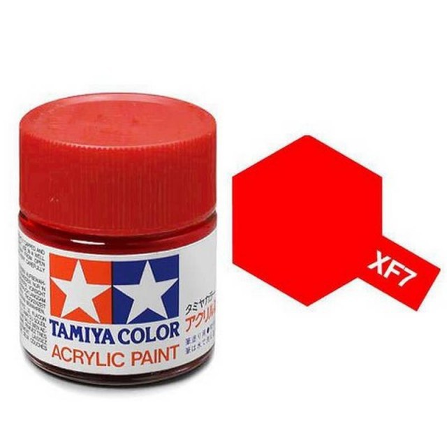 Tamiya Acrylic Paint XF-7 Flat Red 23ml TAM81307