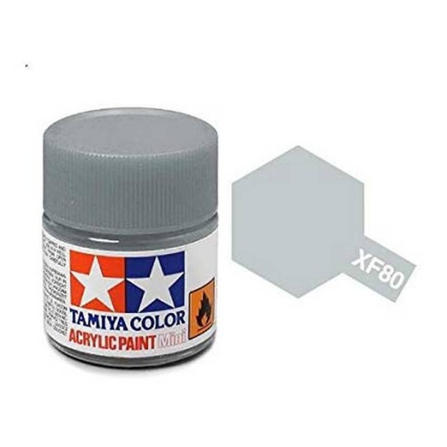 Tamiya Acrylic Paint Mini XF-80 Flat Royal Light Gray 10ml TAM81780