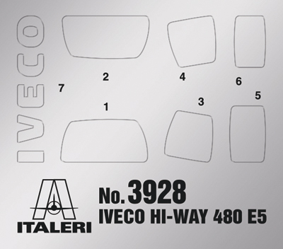 Italeri 1:24 Iveco Hi-Way 480 E5 Low Roof IT3928 - Afbeelding 6