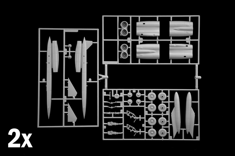Italeri 1:72 B-52G Stratofortress Early Version whit Hound Dog Missiles IT1451 - Afbeelding 4