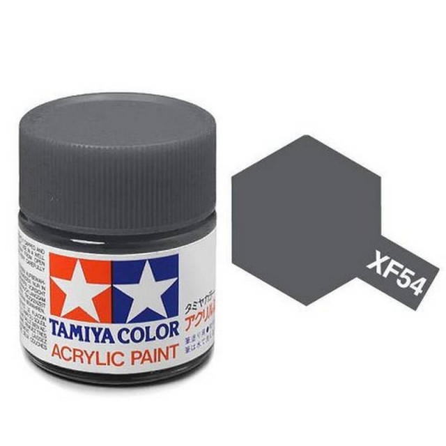 Tamiya Acrylic Paint Flat XF-54 Dark Sea Grey 23ml TAM81354