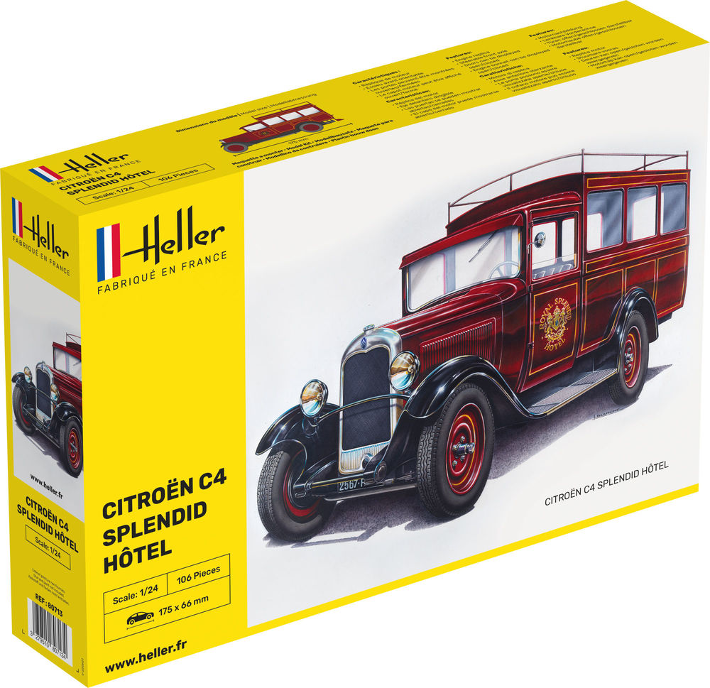 Heller 1:24 Citroen C4 "Splendid Hotel" H80713