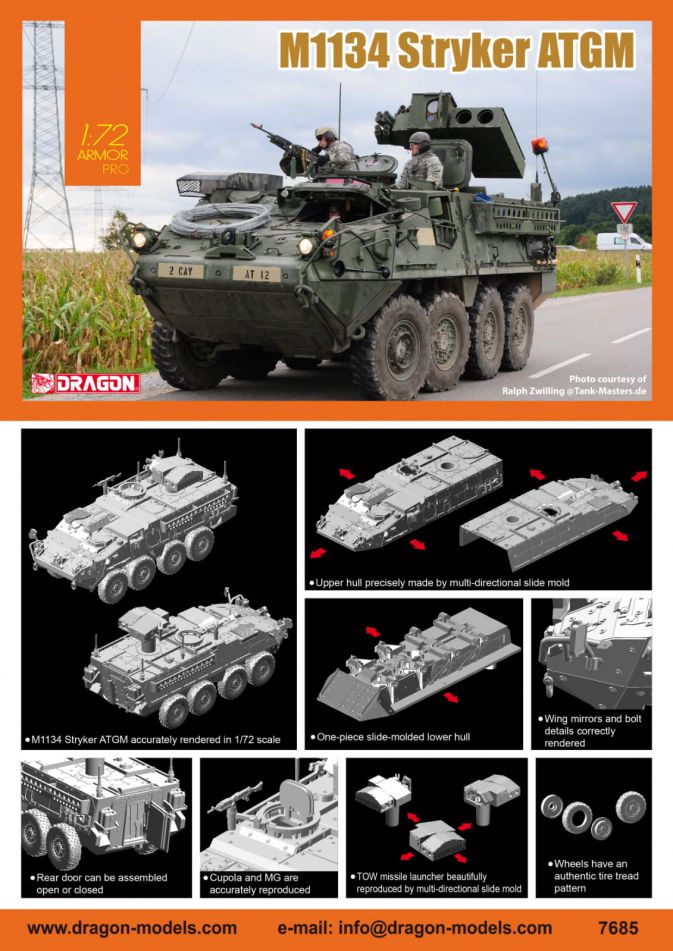 Dragon 1:72 M1134 Stryker ATGM DR7685