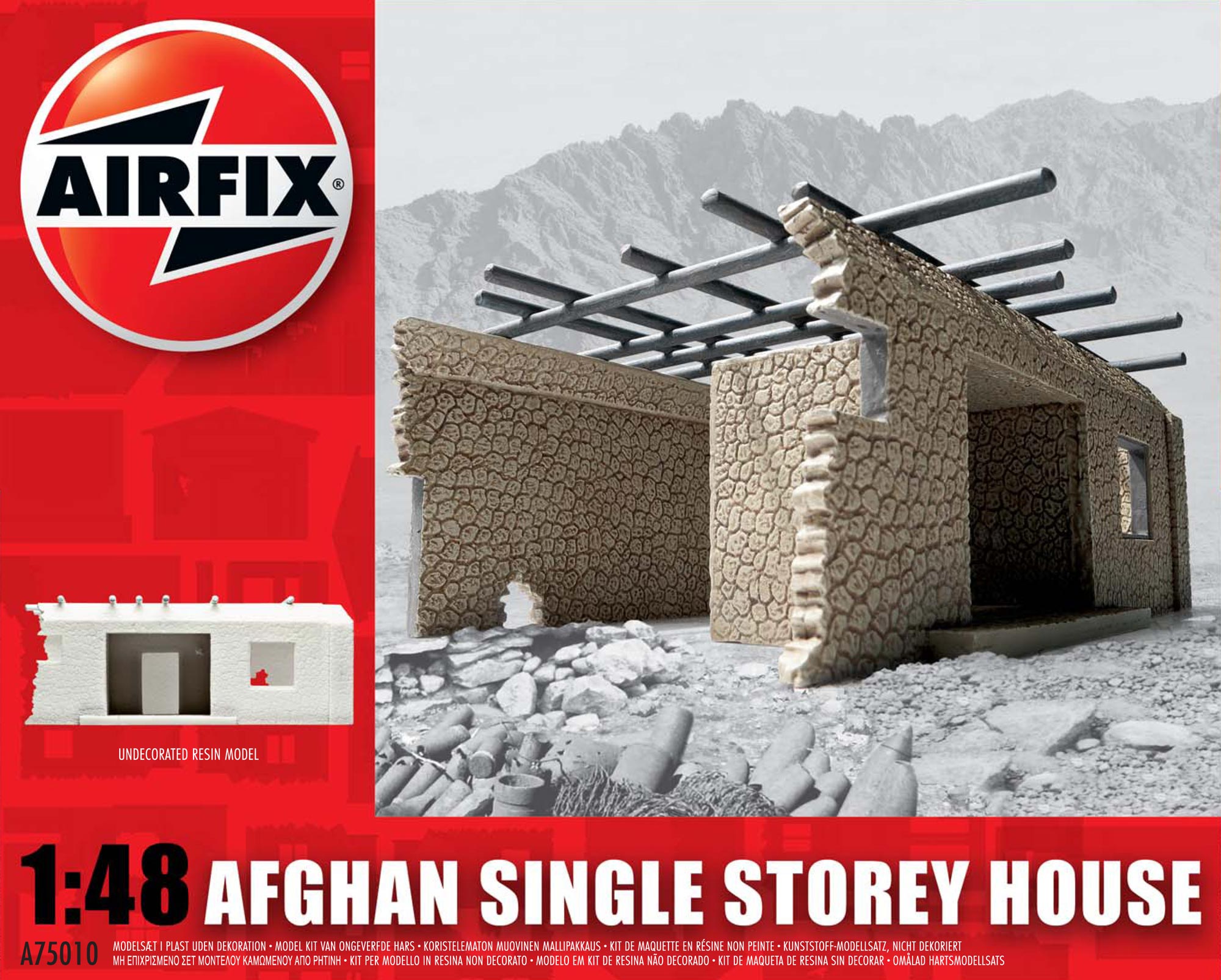 Airfix 1:48 Afghan Single Storey House AF75010