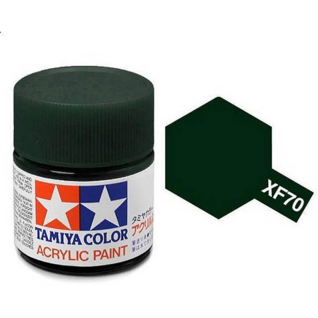 Tamiya Acrylic Paint Flat XF-70 Dark Green 2 (IJN) TAM81370