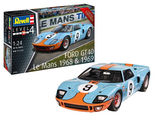 Revell 1:24 Ford GT40 Le Mans 1968 & 1969 RE07696