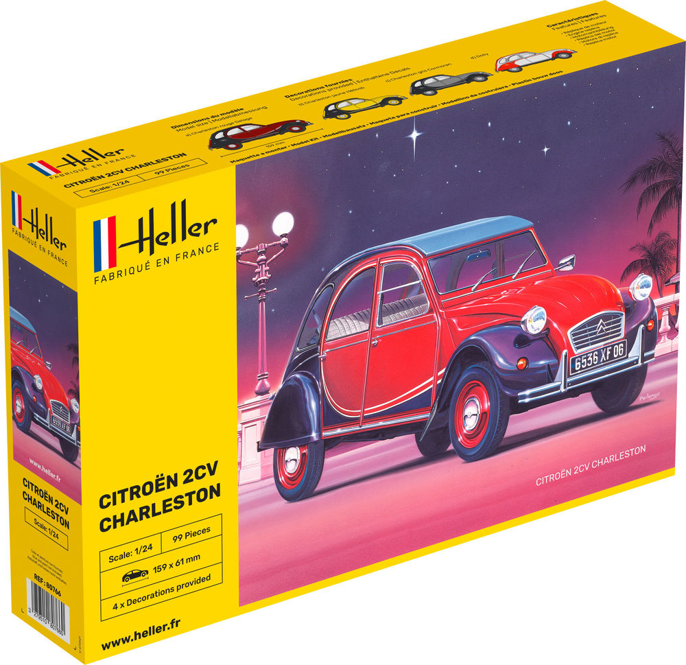 Heller 1:24 Citroen 2CV Charleston H80766