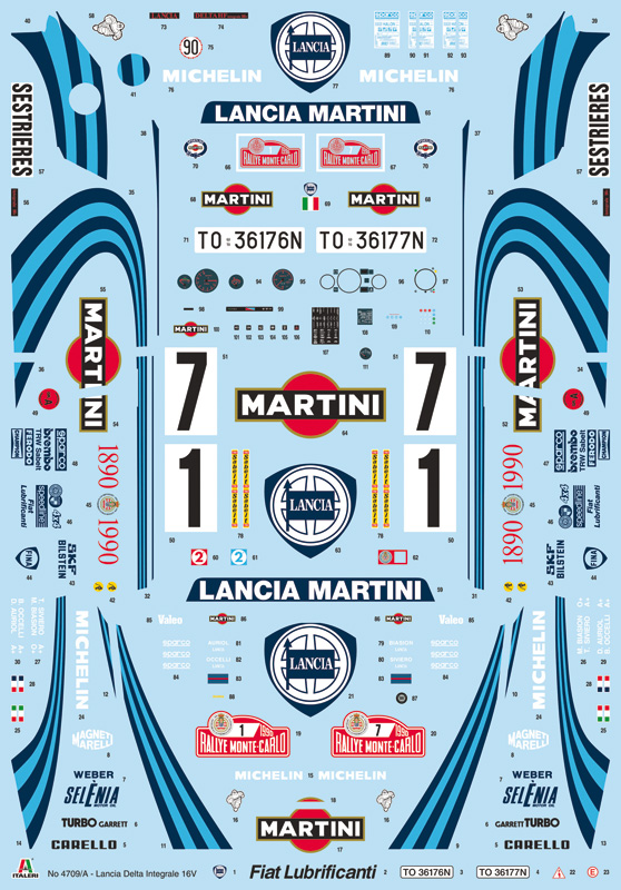 Italeri 1:12 Lancia Delta HF Integrale 16v IT4709 - Afbeelding 5