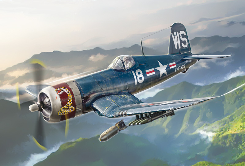 Italeri 1:72 F4U-4 Corsair Korean War IT1453 - Afbeelding 6