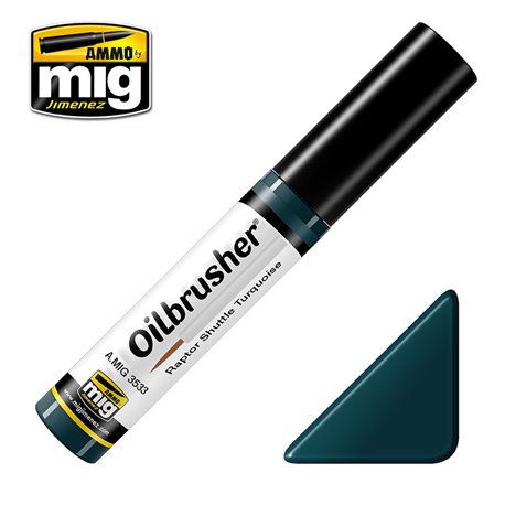 Ammo Mig Oilbrusher Raptor Shuttle Turquoise MIG3533