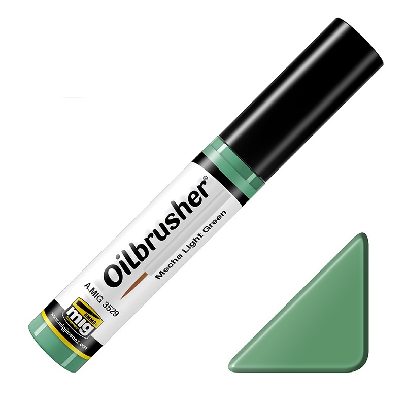 Ammo Mig Oilbrusher Mecha Light Green MIG3529