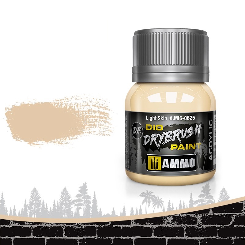 Ammo Mig Drybrush Paint Light Skin 40ml MIG-0625