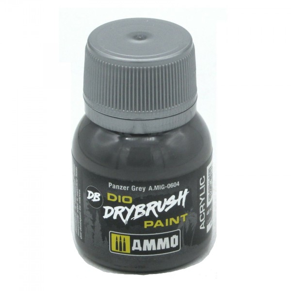 Ammo Mig Drybrush Paint Panzer Grey 40ml MIG-0604