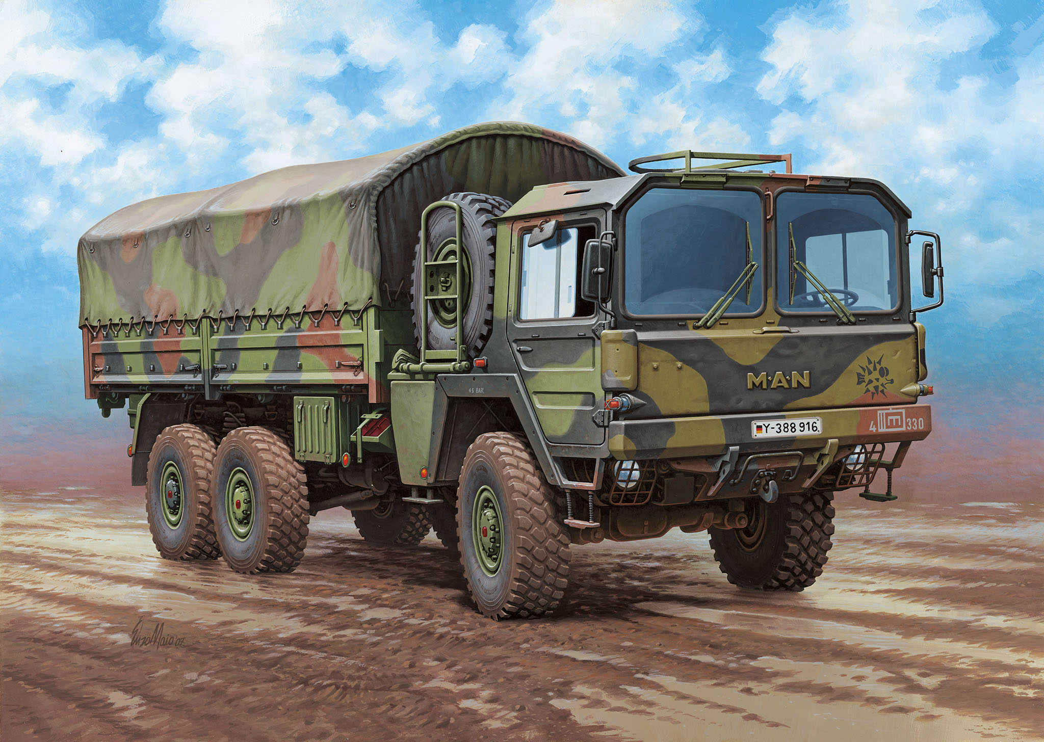Revell 1:35 MAN 7t. Milgl 6x6 RE03291 - Afbeelding 2