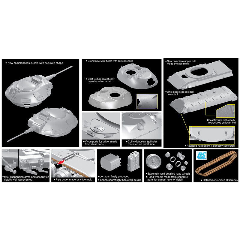 Dragon 1:35 M60 Patton Smart Kit DR3553 - Afbeelding 2