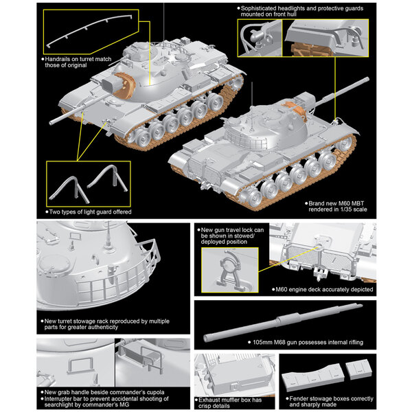 Dragon 1:35 M60 Patton Smart Kit DR3553 - Afbeelding 3