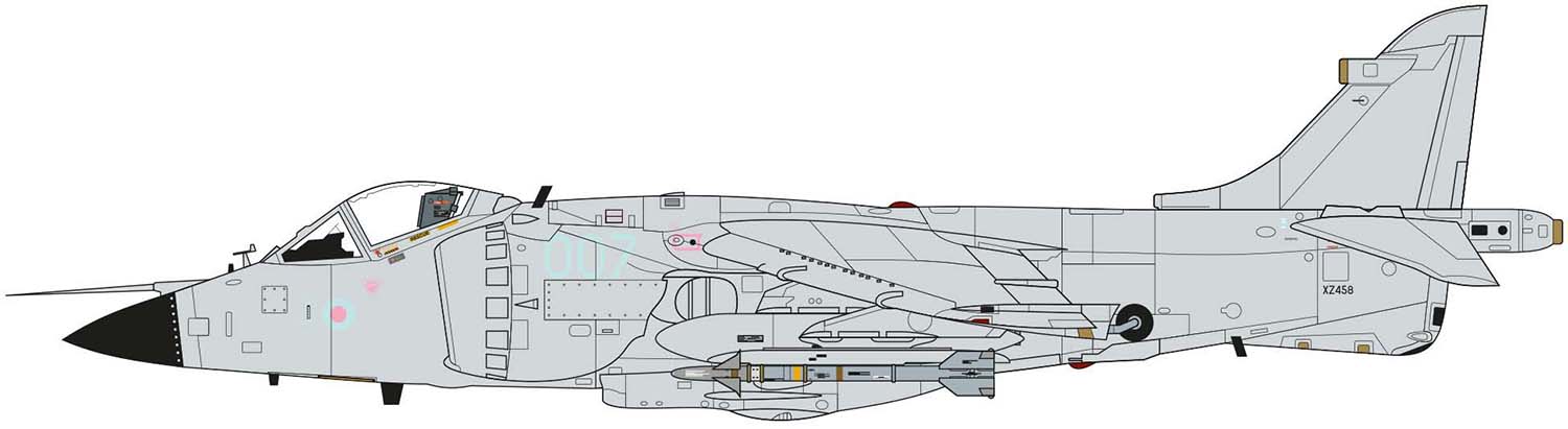 Airfix 1:72 BAe Sea Harrier FRS.1 AF04051A - Afbeelding 2
