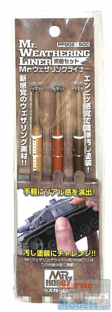 Mr Hobby Weathering Liner Mud Color Set MRH-PP-202