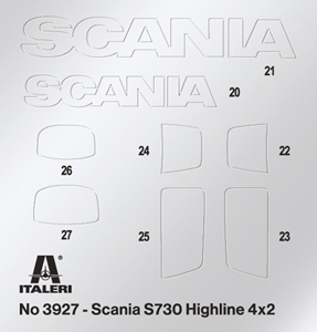Italeri 1:24 Scania Highline 4x2 IT3927 - Afbeelding 5