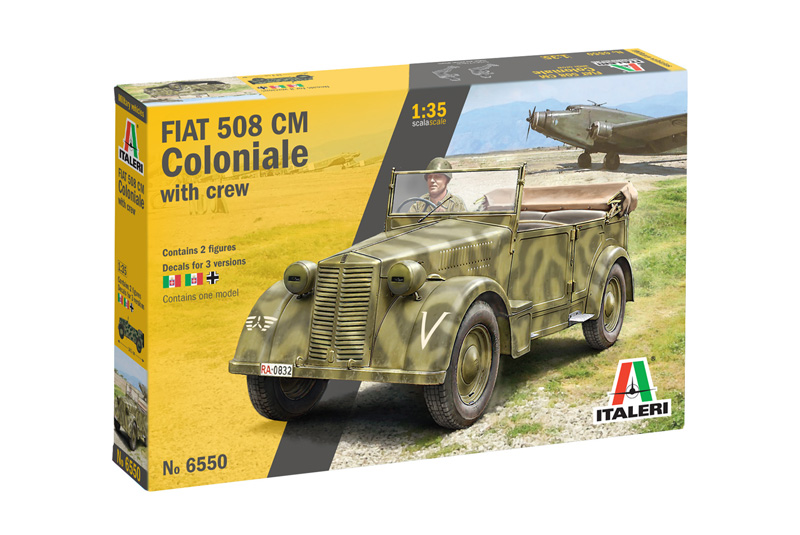 Italeri 1:35 Fiat 508 CM Coloniale Whit Crew IT6550