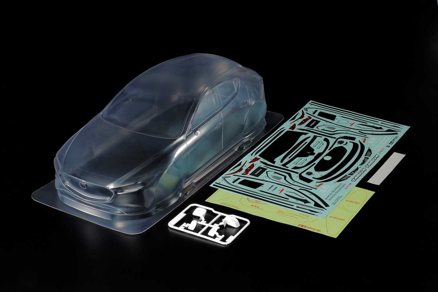 Tamiya 1:10 TT-01/TT-02 Chassis Mazda 3 Body Parts Set TAM51619