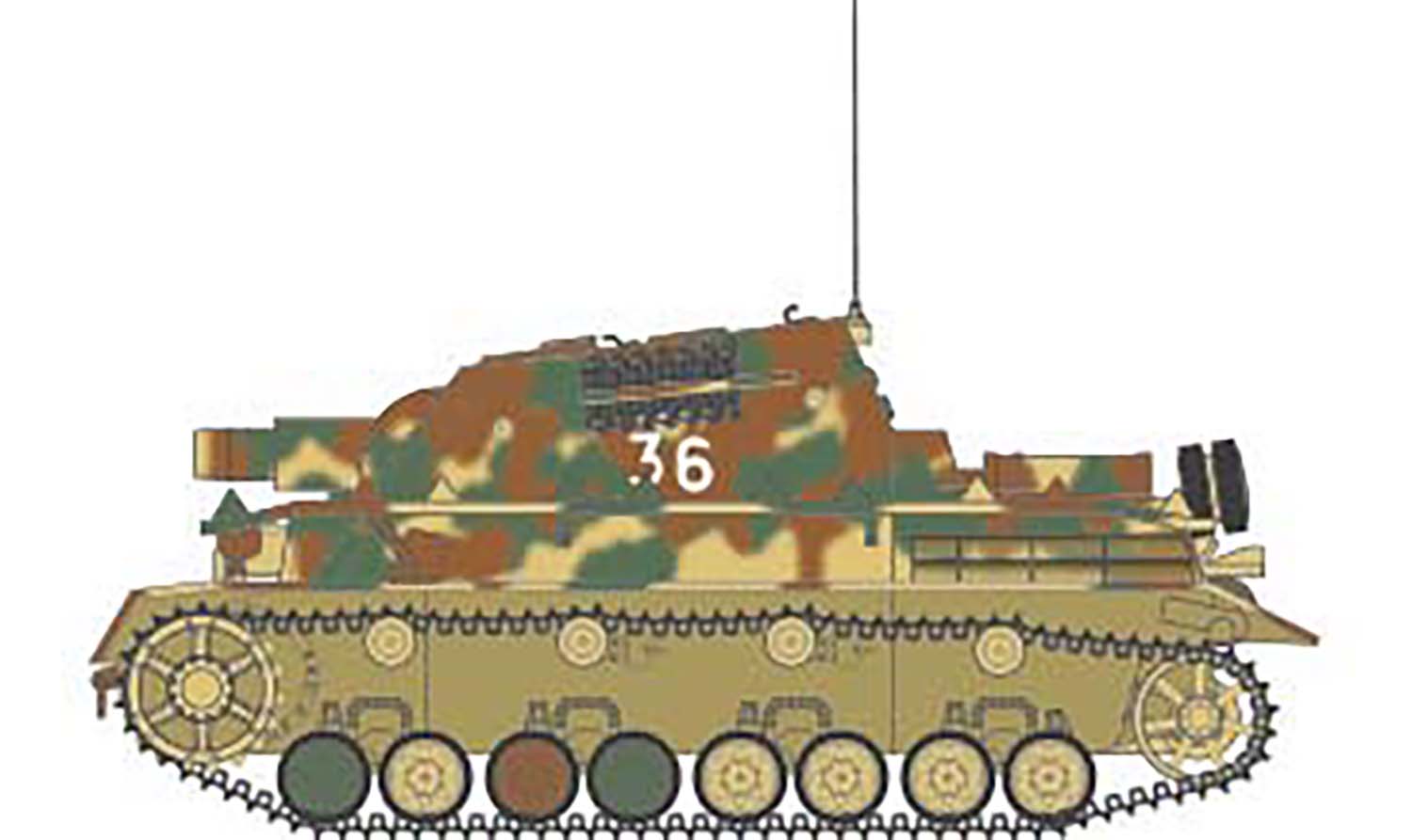 Airfix 1:35 Sturmpanzer IV Brumbar " Mid Version " AF1376 - Afbeelding 3
