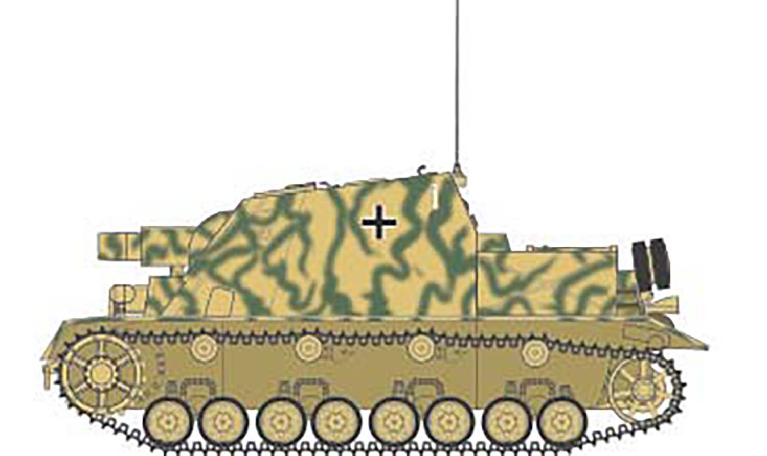 Airfix 1:35 Sturmpanzer IV Brumbar " Mid Version " AF1376 - Afbeelding 2