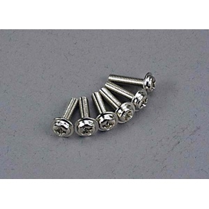 Traxxas Screws 3x12mm Washerhead Machine ( 6 ) TR3186